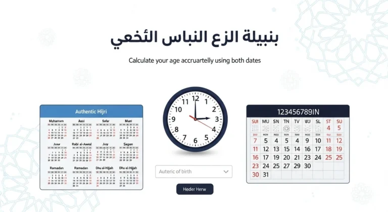 حساب العمر بالهجري والميلادي معًا